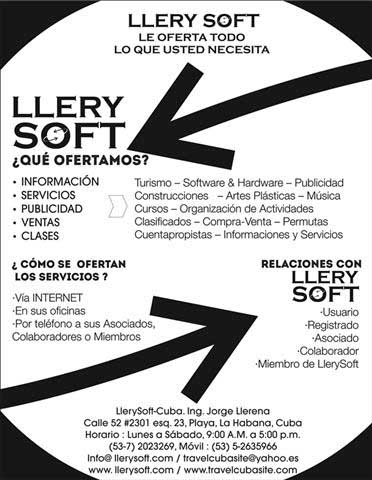 LlerySOFT-CUBA. ¿ WHO WE ARE ? and ¿ WHAT WE OFFER ?